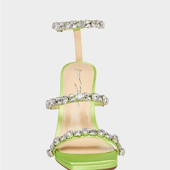 Betsy Johnson Rhinestone Glam SB-Perry Green Heels NEW In Box (Multiple Sizes) - Picture 4 of 16